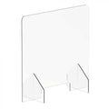 Transparent polycarbonate protection screen divider for counters, 85 x 65 cm, lightweight and durable.