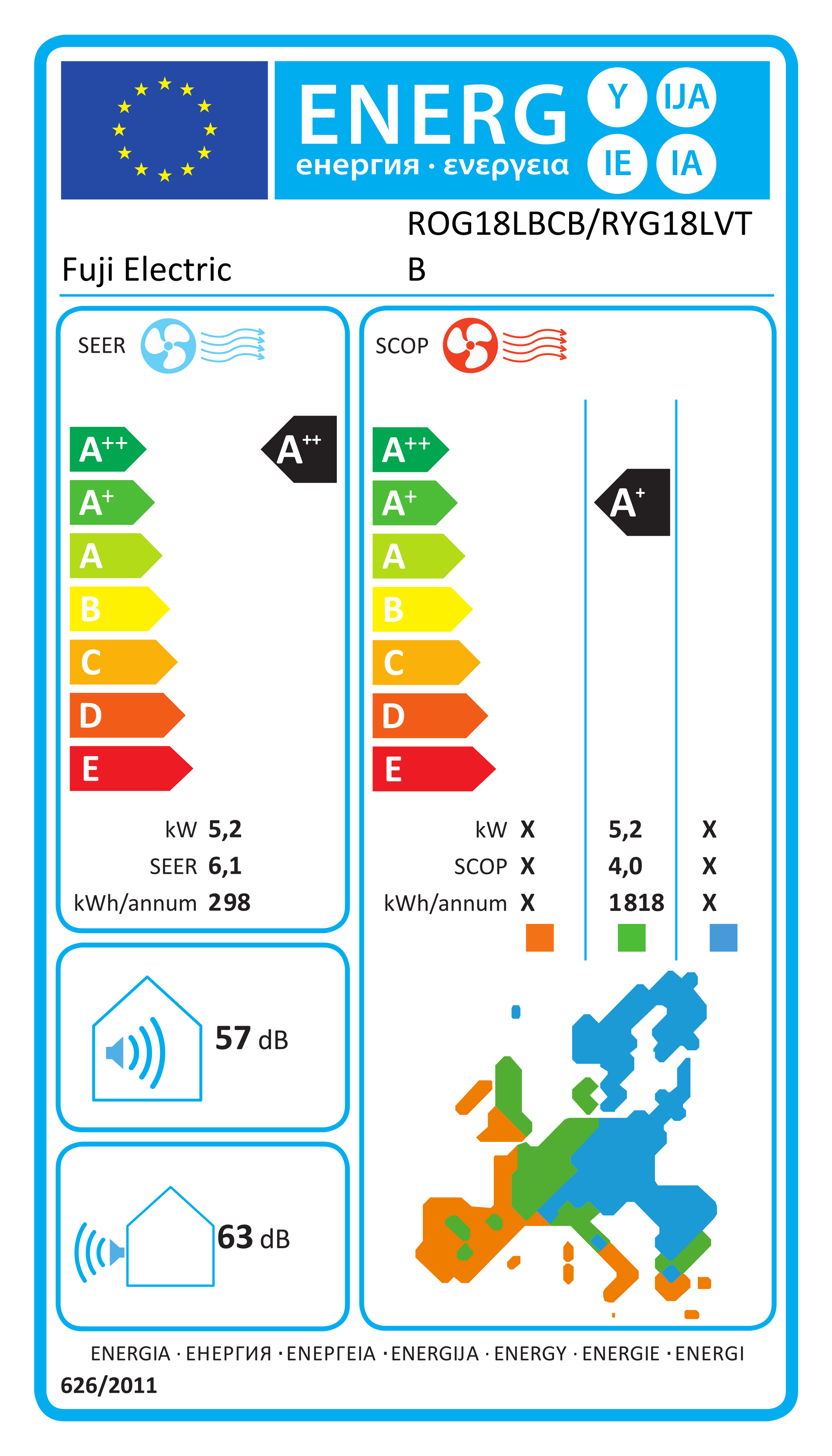 EU-Energielabel RYG18LVTB – EPREL 2182896 – A++