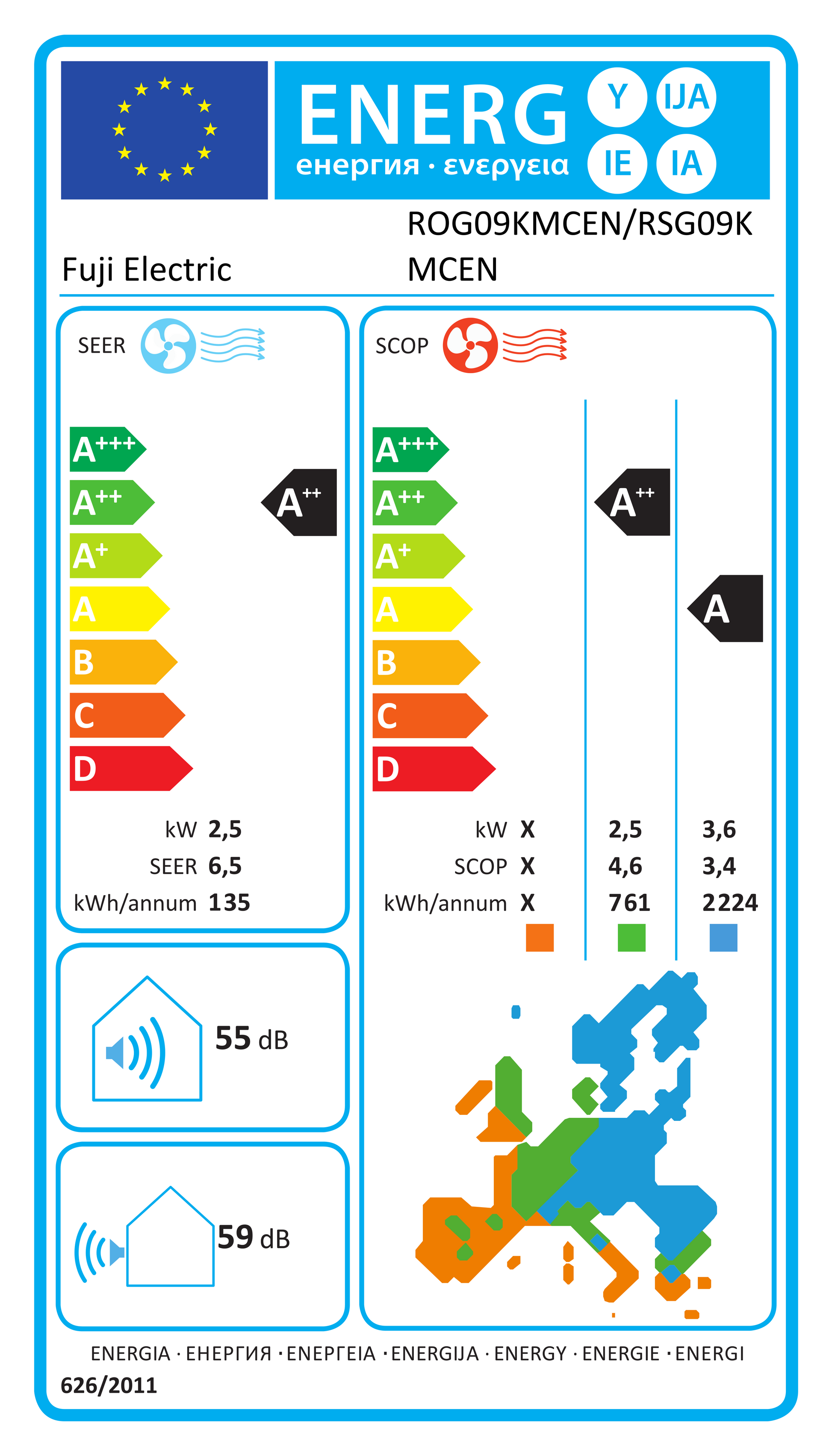 EU-Energielabel RSG09KMCE – EPREL 2183068 – A++