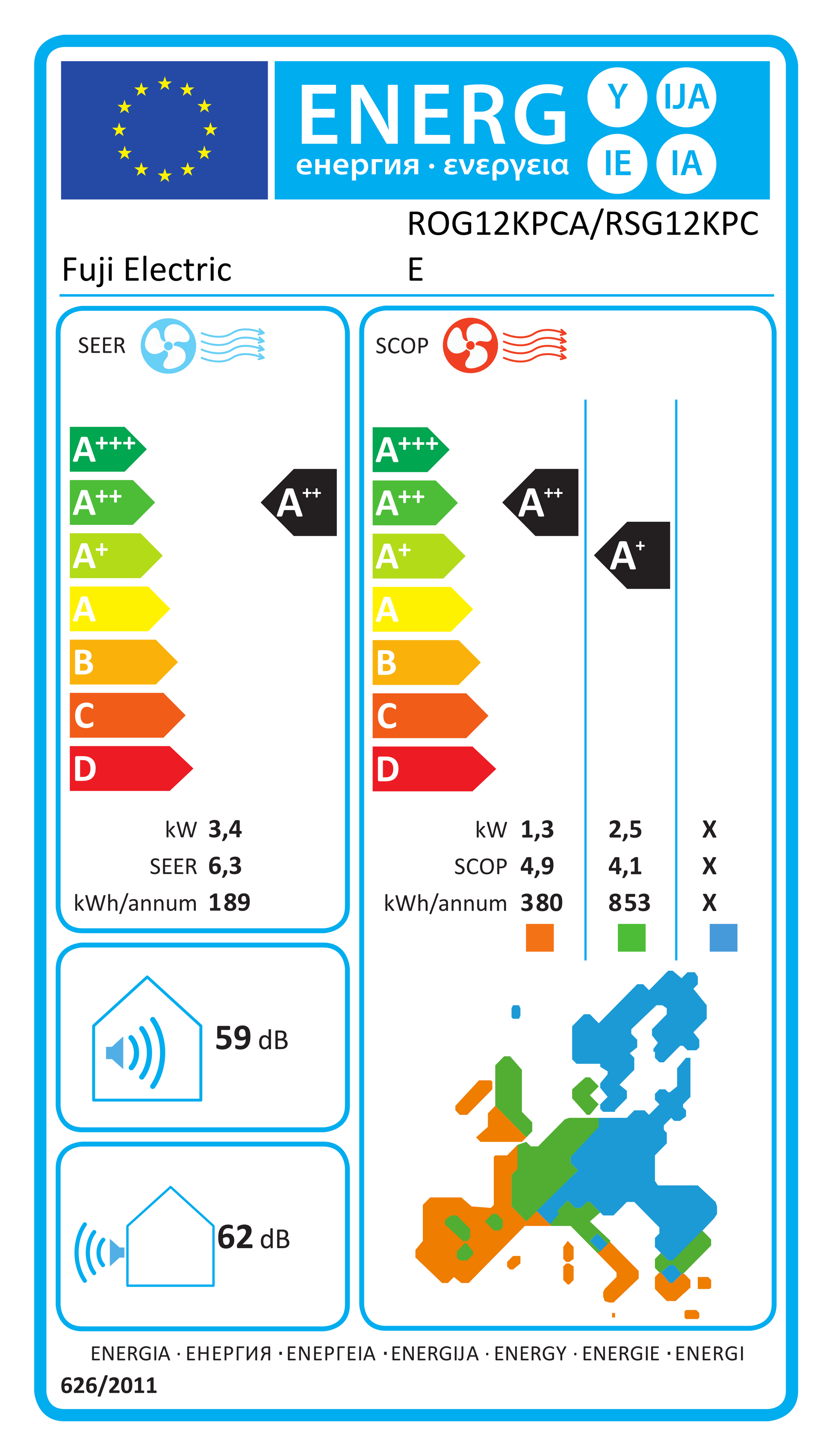 EU-Energielabel RSG12KPCE – EPREL 2183212 – A++