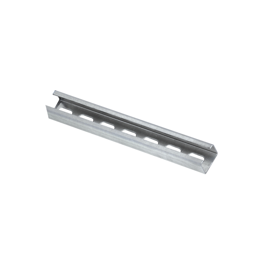 Montageprofil perforiert klein 18×28×1,25 mm – Länge 2 m