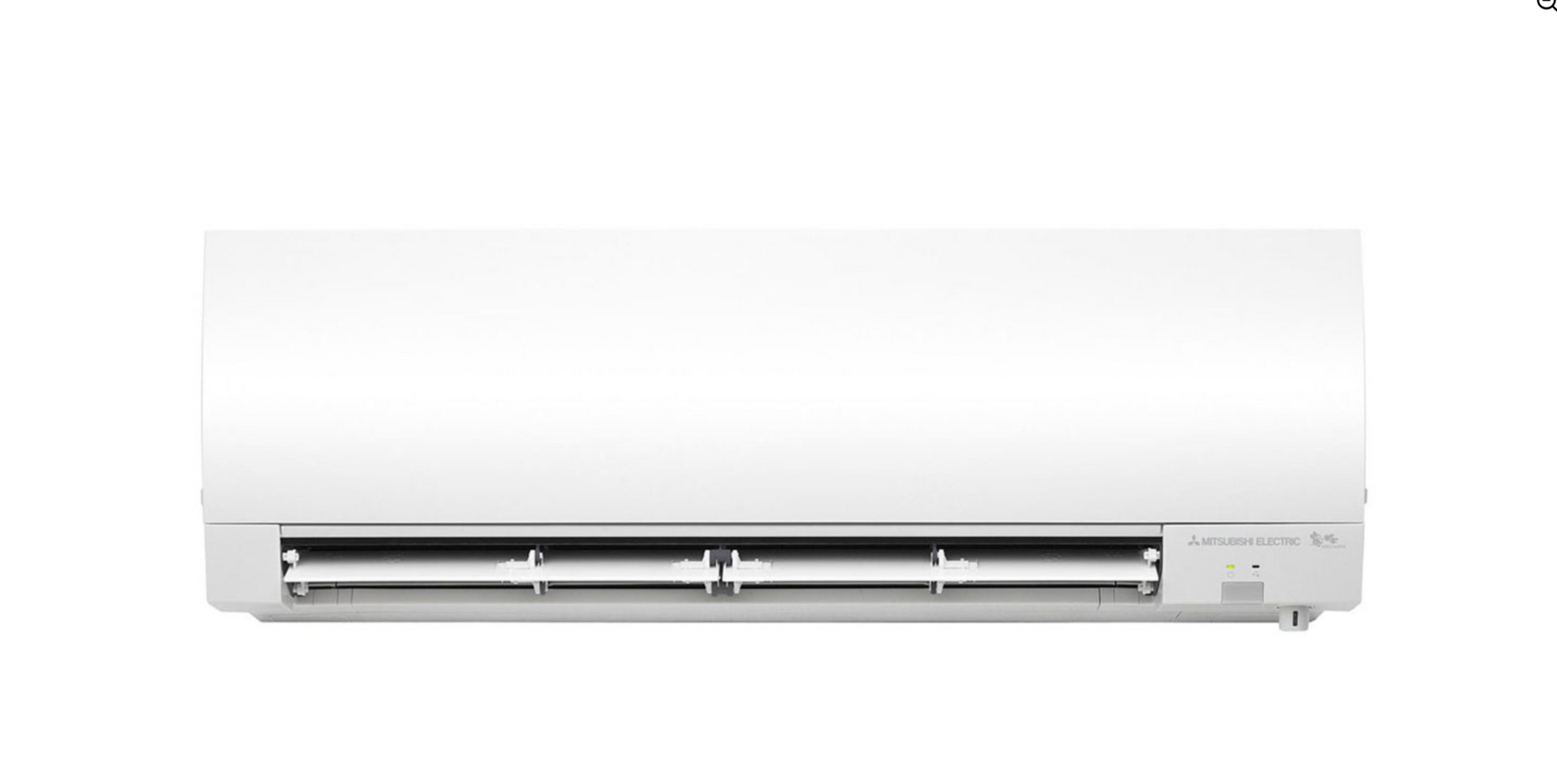 Mitsubishi Electric MSZ-FH35VE white wall-mounted hyper inverter indoor air conditioner unit with dual vanes and sleek design