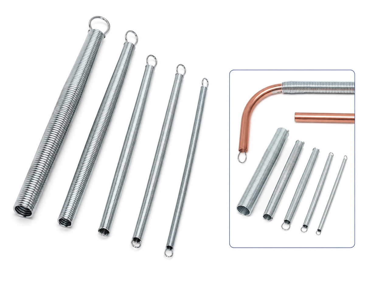 Pipe Bending Spring Set for Copper Pipe Ø6–Ø18 – 5 Pieces
