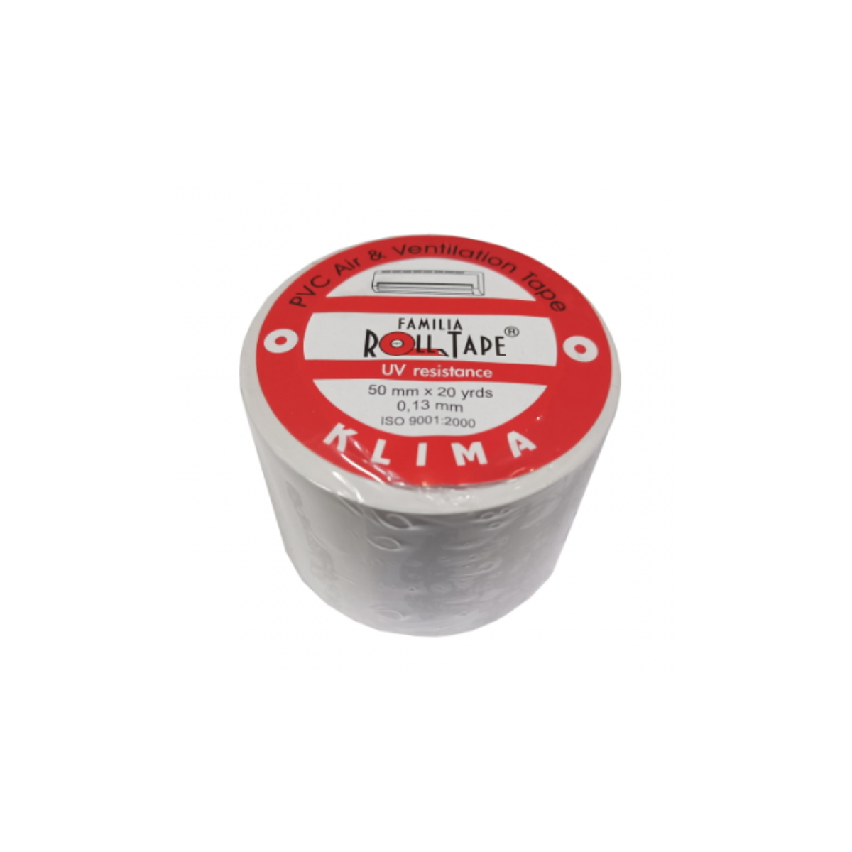 VID PVC Klima-Wickelband ohne Kleber 75 mm × 80 m