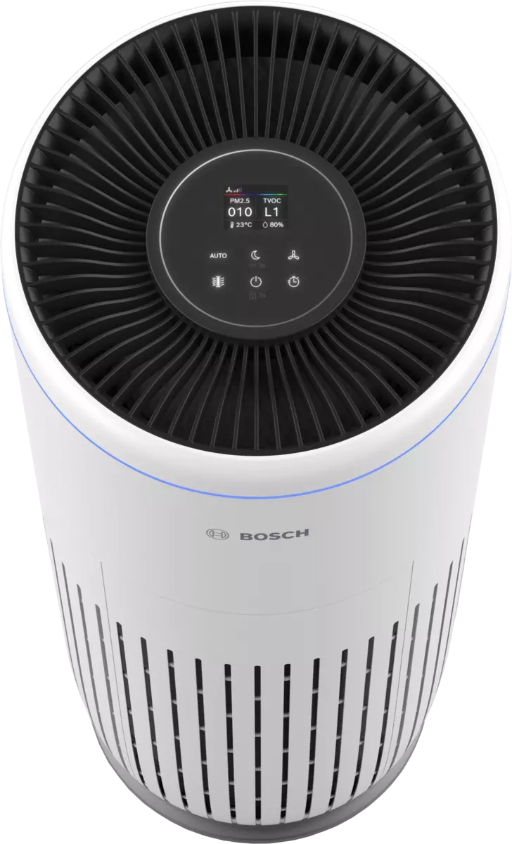 Bosch Air 6000 air purifier – detail view showing control panel
