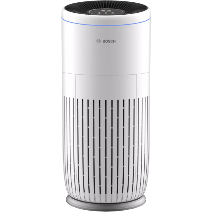 Bosch Air 6000 air purifier with 746mm height, 9.2kg weight, 55 dB(A) sound level, model code 7733701944