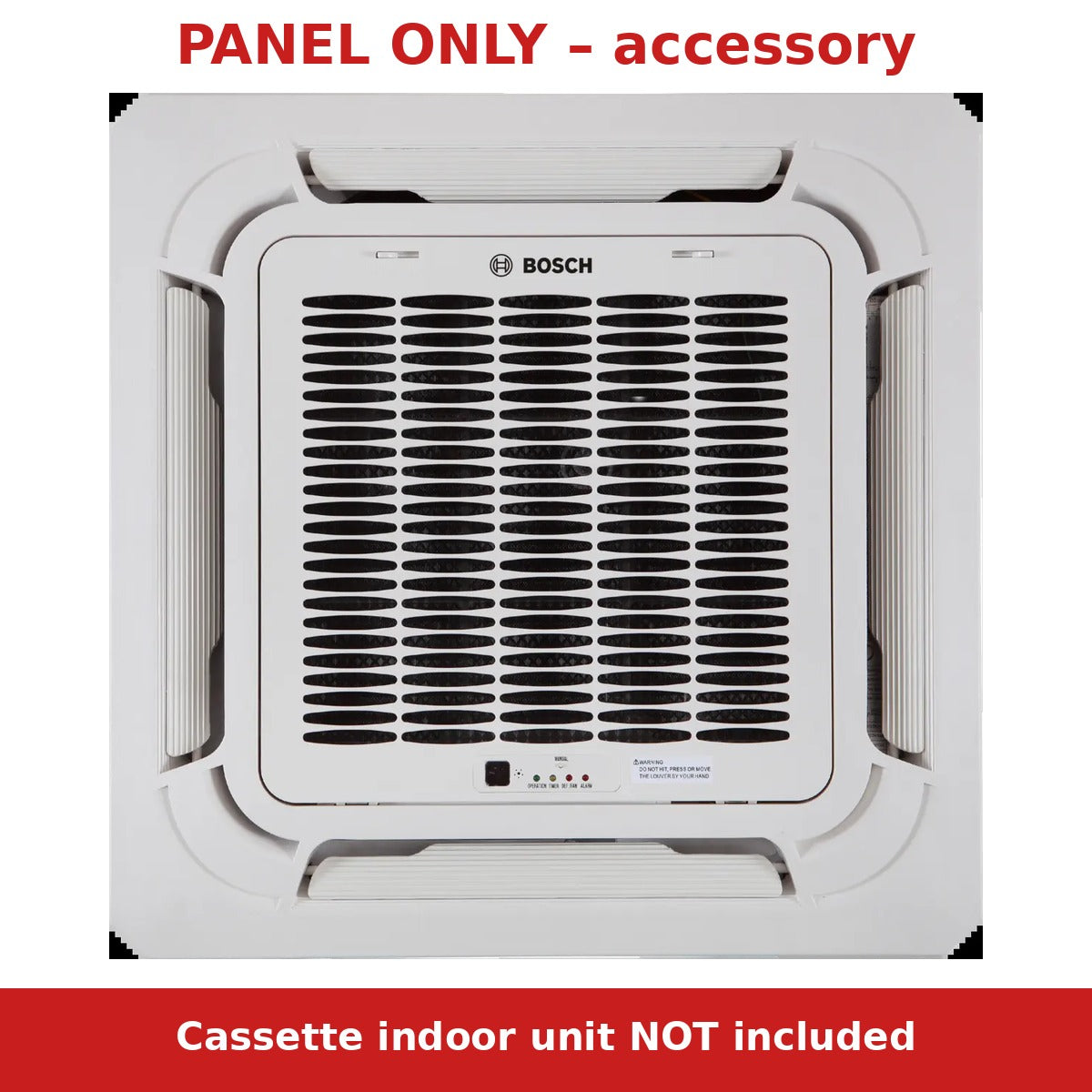 Note: panel only, cassette indoor unit not included