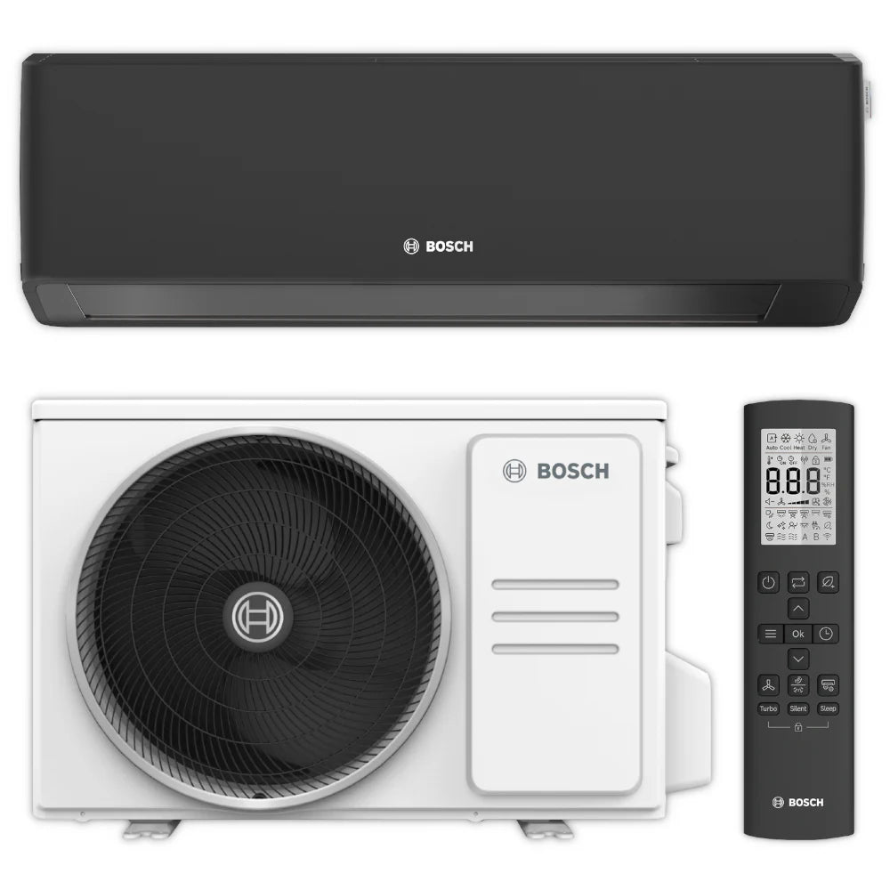 Bosch Climate 7000i CL7000i Air Conditioner – indoor unit front view black