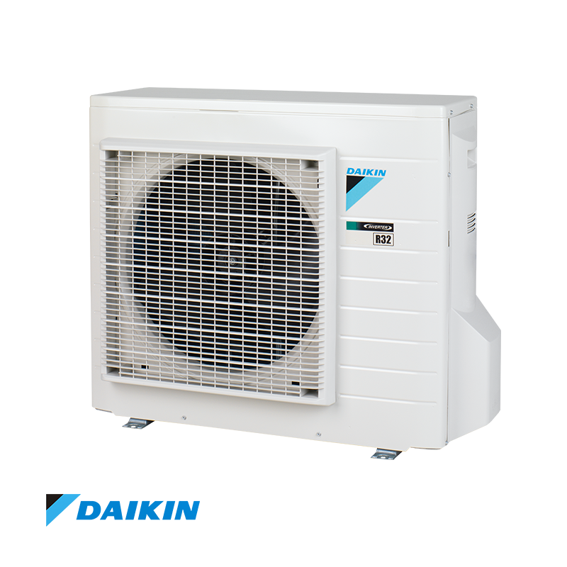 Daikin Sensira FTXF20E inverter air conditioner outdoor unit with eco-friendly R-32 refrigerant and energy-efficient design