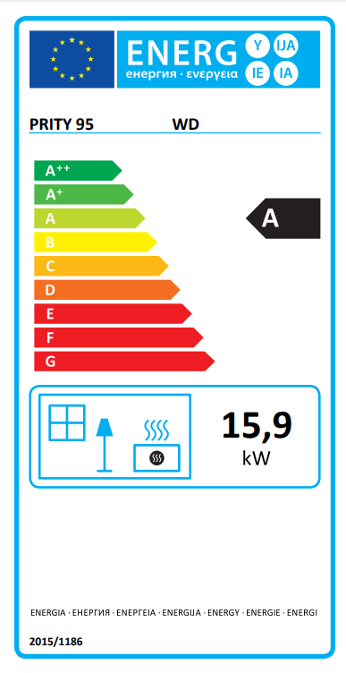 Камина Prity WD 15 kW