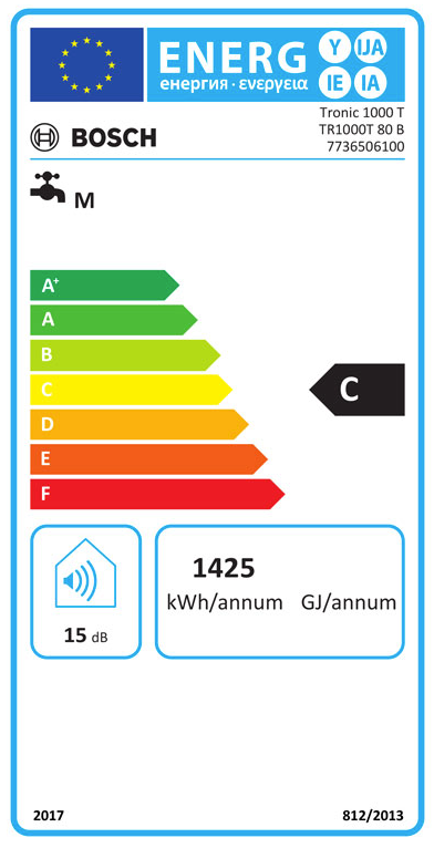 Bosch Tronic 1000 T TR1000T 80 B — Elektro-Warmwasserspeicher, 75 l, vertikal