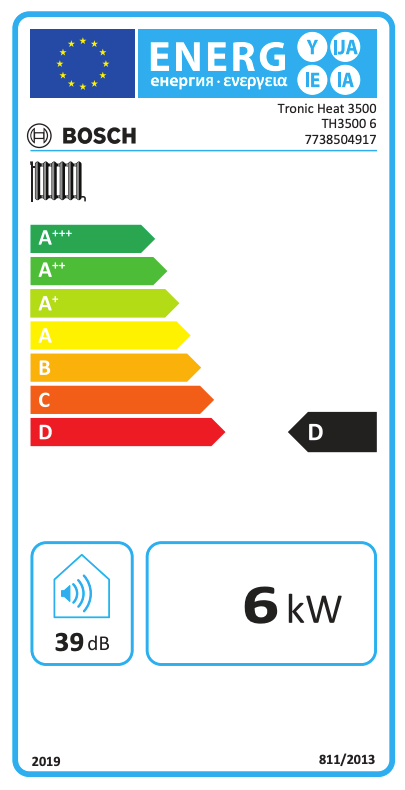 Bosch Tronic Heat 3500 — Elektro-Heizkessel, 6 kW