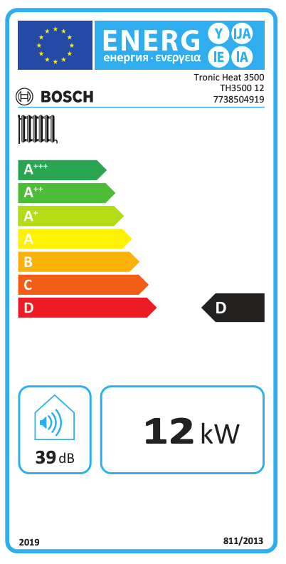 Bosch Tronic Heat 3500 — Elektro-Heizkessel, 12 kW