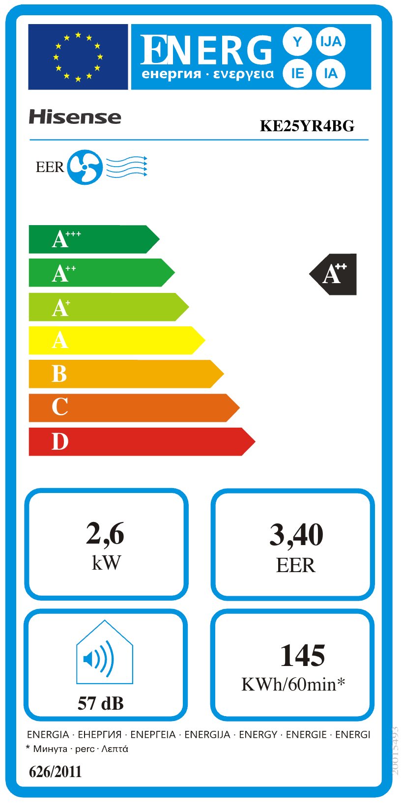 Hisense Ultra Comfort Split-Klimaanlage 9000 BTU – KE25YR4BG+AS25YR4EW