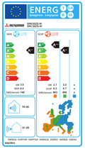 Mitsubishi Heavy Industries SRK35ZS-W air conditioner – EU energy label