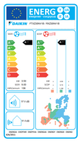 Daikin FTXZ35N Klimaanlage-Einheit – EU-Energielabel