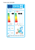 Daikin FTXJ20AB Emura Binnenunit – EU-energielabel
