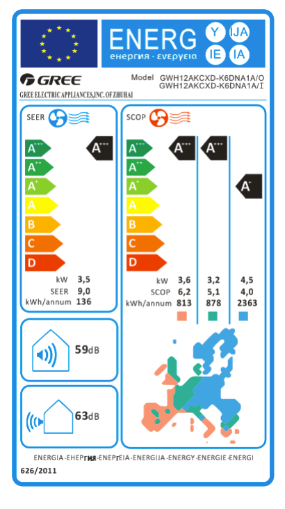 Wechselrichter-Klimaanlage Gree Soyal II
