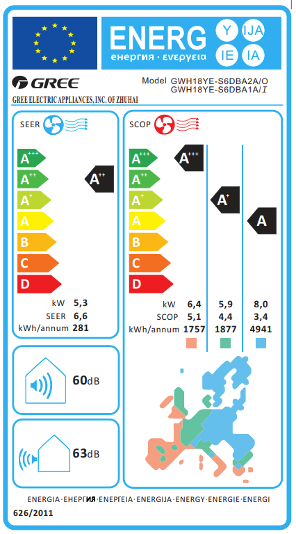 Inverter-Klimaanlage Gree Amber