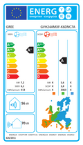 EU Energy Label Gree GVH24AMXF-K6DNC7A
