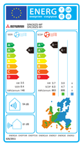 Mitsubishi Heavy Industries SRK35ZS-WFB Klimaanlage – EU-Energielabel