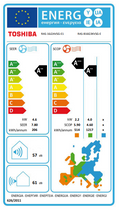 Toshiba RAS-B16G3KVSGB-E inverter luftkonditionering – EU energimärkning