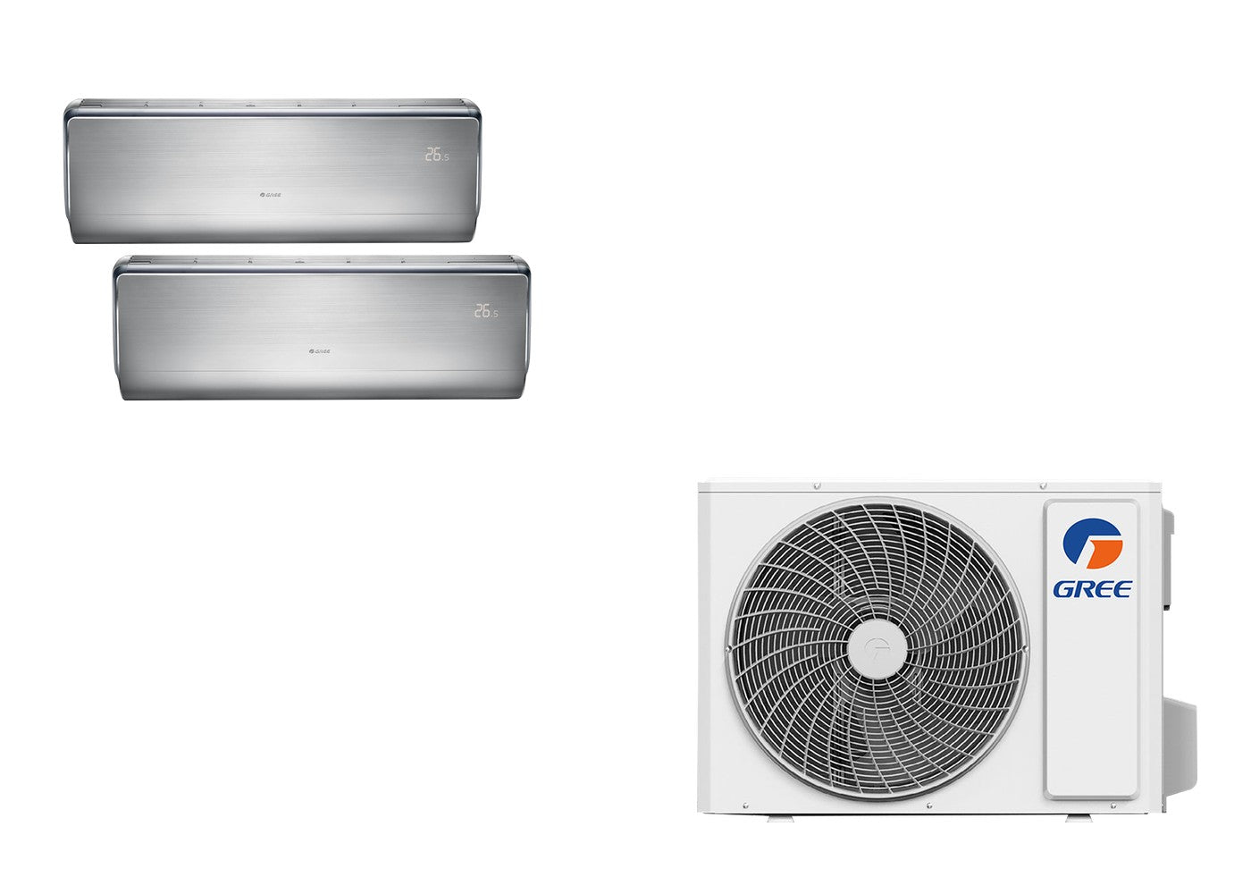 Gree U-Crown Multi-Split Set 2x 9000 BTU – 2 indoor units + outdoor unit
