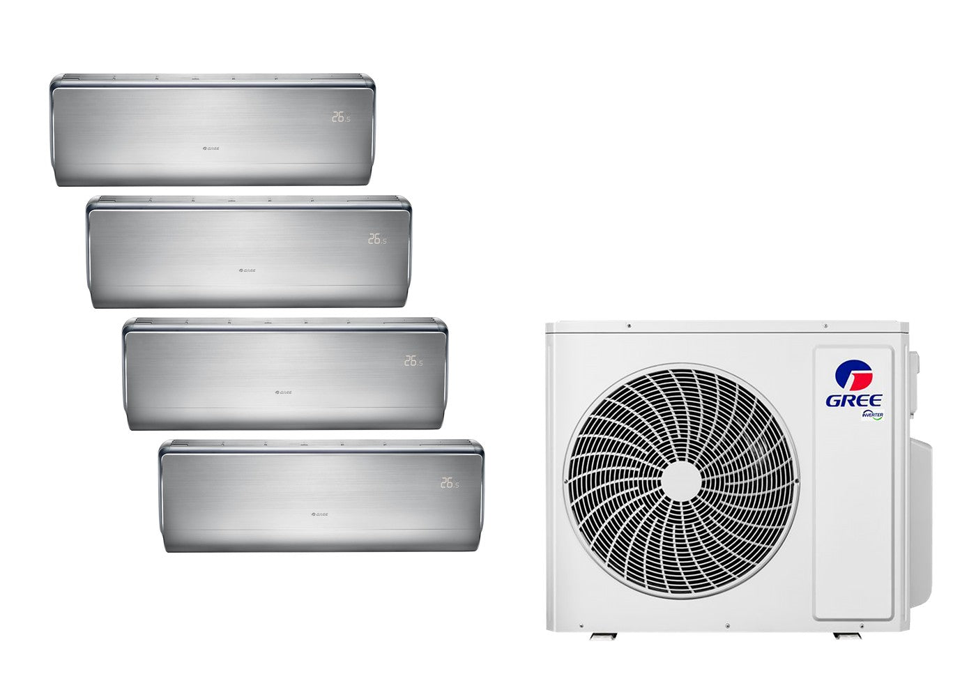 Gree U-Crown Multi-Split Set 4x 9000 BTU