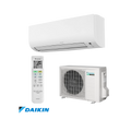 Daikin Comfora FTXP20N inverter air conditioner with remote control and outdoor unit, energy-efficient model with R-32 refrigerant.