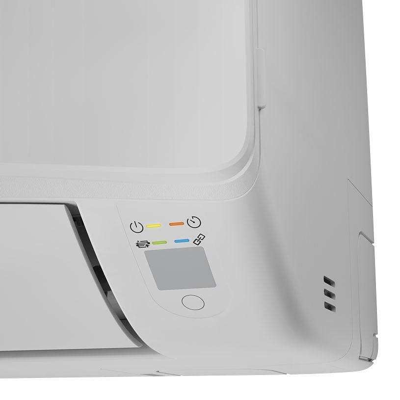 Hitachi AirHome 400 inverter air conditioner with 9,000 BTU and Wi-Fi connectivity detailed specs table