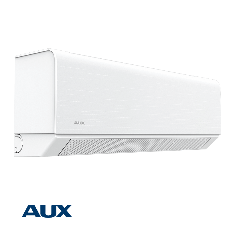 AUX Inverter Air Conditioner ASW-H24F4A4 indoor unit, outdoor unit, and remote control with Wi-Fi and 24,000 BTU cooling capacity for rooms up to 41m².