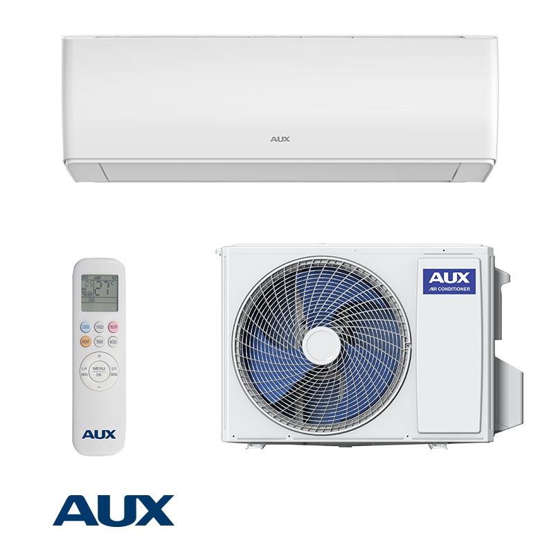 AUX Halo inverter air conditioner 9000 BTU with Wi-Fi, triple filtration, self-cleaning, and energy-efficient design for rooms up to 24 m²