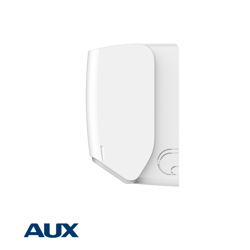 AUX Halo ASW-H09B6B4/HAR3DI-D0 inverter air conditioner 9000 BTU with A+++/A++ efficiency, Wi-Fi control, self-cleaning, and triple filtration including Vitamin C and carbon filters.
