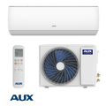 AUX J-Smart ASW-H09B5C4 inverter air conditioner with indoor unit, outdoor unit, remote control, 9,000 BTU, Wi-Fi, plasma filter, compact white design for rooms up to 19 square meters.