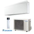 Daikin Emura 3 FTXJ35AW inverter air conditioner with 12,000 BTU cooling and heating, built-in Wi-Fi, ultra-quiet operation, air filter, and modern minimalist design.