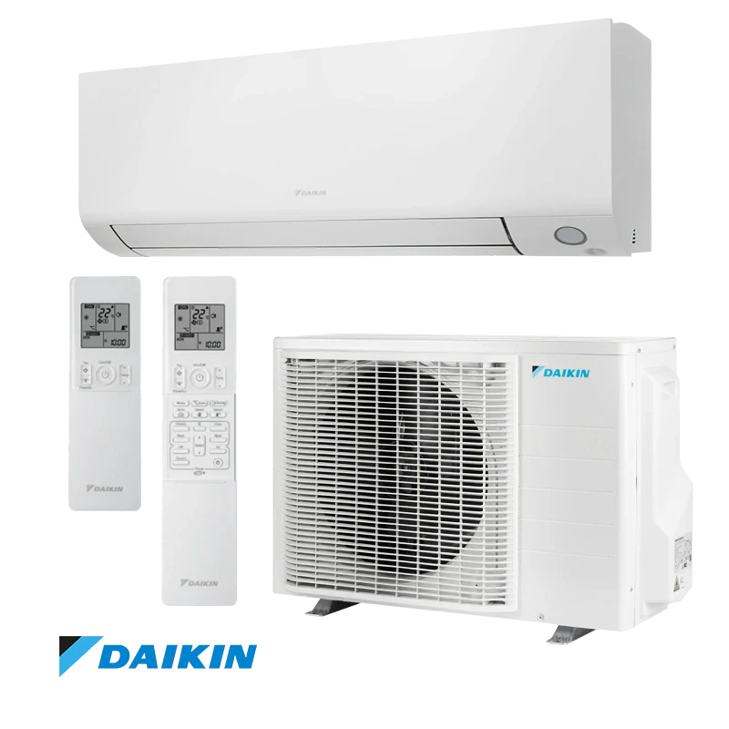 Daikin Perfera FTXM71A inverter air conditioner with 24,000 BTU, Wi-Fi control, energy class A++/A+, quiet operation, and eco-friendly R-32 refrigerant for rooms up to 51 square meters.