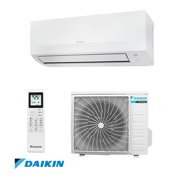 Daikin Sensira FTXC60E white inverter air conditioner with remote control and outdoor unit, 21,000 BTU, Wi-Fi enabled, energy-efficient A++/A+ for rooms up to 40 square meters.