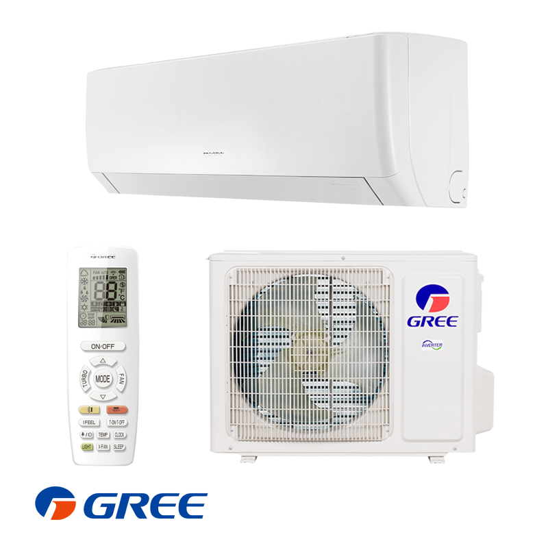 Gree Pular GWH09AGBXB-K6DNA1A inverter Klimaanlage with 9,000 BTU, Wi-Fi control, ionizer, and energy class A++/A+ for rooms up to 17m².