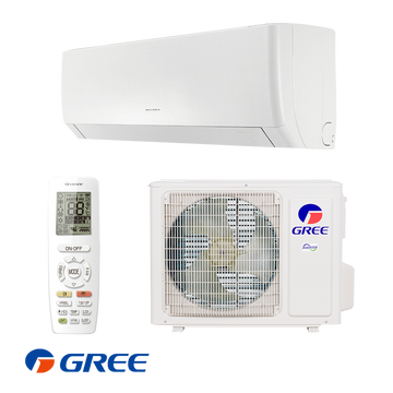 Gree Pular II ECO+ inverter air conditioner 12,000 BTU with Wi-Fi, ionizer, and energy-efficient A++/A+ rating for rooms up to 21m².