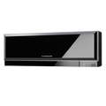 Mitsubishi Electric MSZ-EF50VGKB inverter air conditioner indoor unit with sleek black and silver design, 18,000 BTU capacity, built-in Wi-Fi, ultra-quiet operation, and silver ion air filter.