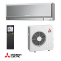 Mitsubishi Electric MSZ-EF50VGKS inverter air conditioner with 18,000 BTU, silver ion filter, ultra-quiet operation, built-in Wi-Fi, and energy-saving features.