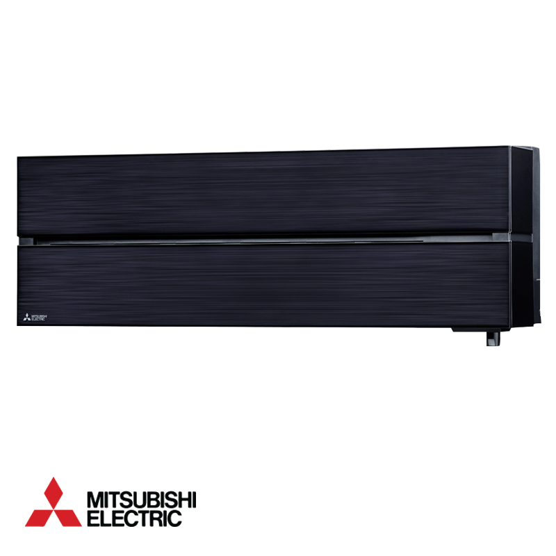 Mitsubishi Electric MSZ-LN25VGB black inverter air conditioner with Wi-Fi remote, plasma quad plus filter, ultra-quiet operation, and high energy efficiency A+++