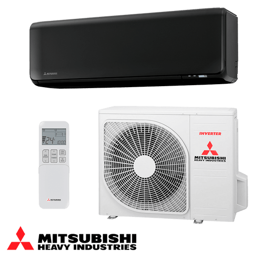 Inverter Air conditioner Mitsubishi Heavy Industries SRK 50 ZT-WFB + SRC 50 ZT-W Black / 18 000 BTU