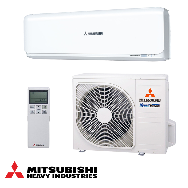 Mitsubishi Heavy Industries SRK35ZS-W + SRC35ZS-W Inverter Air Conditioner with 12,000 BTU, Wi-Fi, dual anti-allergen filtration, silent operation, and energy-efficient A++ cooling and heating for rooms up to 25m².