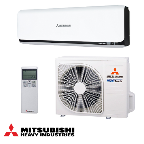 Mitsubishi Heavy Industries SRK35ZSX-WB inverter air conditioner with Wi-Fi and energy-efficient cooling heating