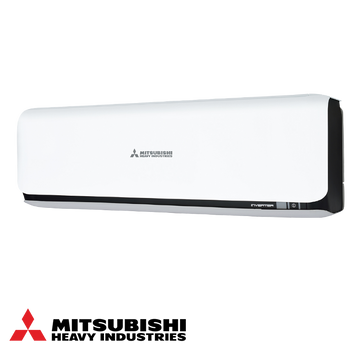 Mitsubishi Heavy Industries SRK20ZS-WB + SRC20ZS-W Inverter Air Conditioner with 7,000 BTU, A+++ cooling, built-in Wi-Fi, ultra-quiet 19 dB operation, and dual anti-allergen filtration for small rooms up to 17 sqm.