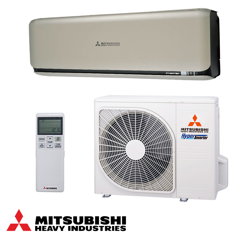 Mitsubishi Heavy Industries SRK35ZSX-WT + SRC35ZSX-W Inverter Air Conditioner with remote and outdoor unit, 12000 BTU, A+++ energy class, built-in Wi-Fi, 3D Auto & Jet Technology, dual anti-allergen filtration, suitable for rooms up to 27m².
