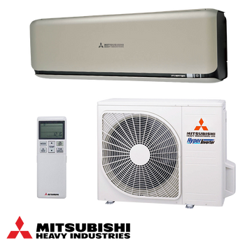 Mitsubishi Heavy Industries SRK35ZSX-WT + SRC35ZSX-W Inverter Air Conditioner with remote and outdoor unit, 12000 BTU, A+++ energy class, built-in Wi-Fi, 3D Auto & Jet Technology, dual anti-allergen filtration, suitable for rooms up to 27m².