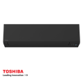 Toshiba Shorai Edge black inverter air conditioner indoor unit with sleek matte finish and digital display