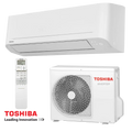 Toshiba Sumato RAS-B24B2KVG-E inverter air conditioner with remote and outdoor unit, 24,000 BTU, energy-efficient cooling and heating for rooms up to 43m².